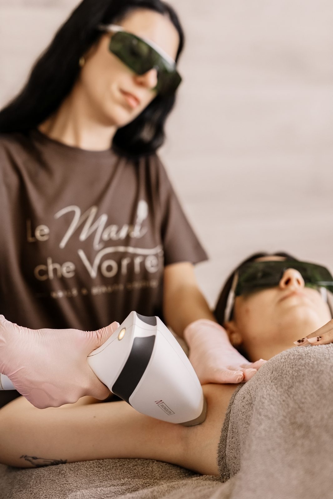 Seduta laser gambe con Mediostar Monolith